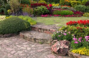 Stones Steps in a Garden